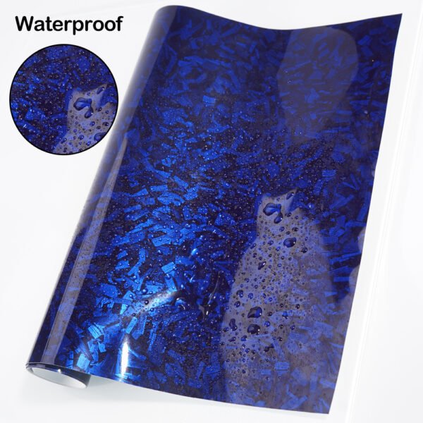 Vinilo Wrap Fibra de Carbono Forjada Azul Gloss - Image 2