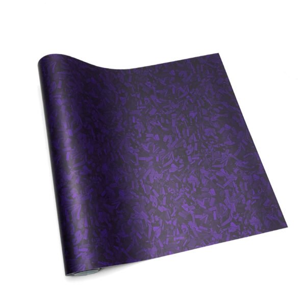 Vinilo Wrap Fibra de Carbono Forjada Morada Mate - Image 2