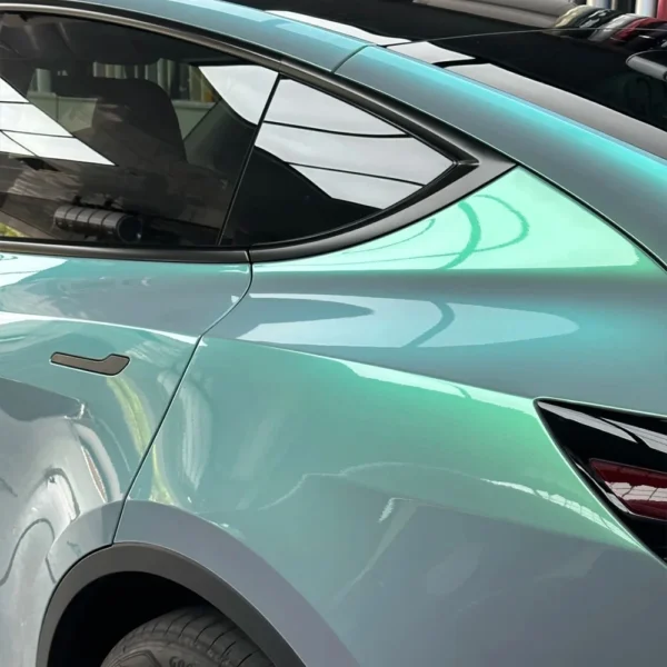 Vinilo Wrap Candy Gris Perla Verde Gloss - Image 6