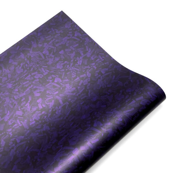 Vinilo Wrap Fibra de Carbono Forjada Morada Mate - Image 5
