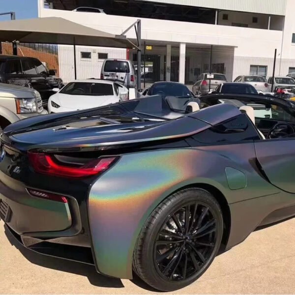 Vinilo Wrap Camaleón  Psicodélico Negro