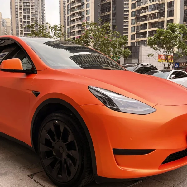 Vinilo Wrap Camaleón Naranja Satinado